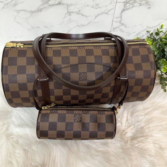 💎✨LOUIS VUITTON✨💎 
Damier Ebene Papillon 30 Bag W/ Accessories Pochette - Picture 4 of 12